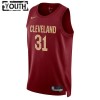 Camiseta Niños NBA Cleveland Cavaliers Jarrett Allen 31 2022-23 Nike Icon Edition Maroon Swingman